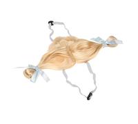 BESPORTBLE 1pièce Perruque pour Chien Accessoire De Toilette Et Déguisement pour Chiens Perruque Amusante Et Adorable pour Petits Animaux pour Cosplay Photos Couleur Blond