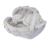 BESPORTBLE 1pièce Statue Résine Ange pour Chat Monument Commémoratif pour Jardin Et Intérieur Décoration Funéraire pour Honorer La Mémoire De Votre Animal Résistante Aux Intempéries