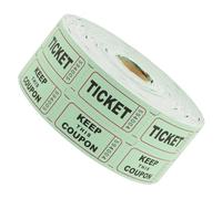 BESPORTBLE 1Rouleau Billets de Tombola Verts Rouleau pour Événements Loteries Célébrations et Activités Scolaires Design Attrayant et Finition de