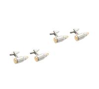 BESPORTBLE 2 Ensembles Boutons De Manchette Hommes Boucle Émail or Gravé Acier Épingles Bouton De Manchette 2 Pièces * 2