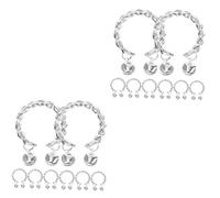 BESPORTBLE 2 Ensembles Bracelet Cloche Anneau Bagues Esthétiques Bague Cloches e De Filles e Fille Sonnette e Sonne Bijoux e Femme Femmes es Alliage 8 Pièces * 2