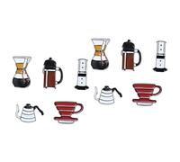 BESPORTBLE 2 ensembles Broche Cafetière Boutonnière Épingle À Vêtements Épingle À Épingle À Café Broches Pour Sacs À À Café À À 5 pièces * 2