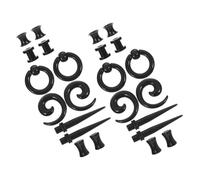BESPORTBLE 2 Ensembles De Jauges D'oreille, Kits D'étirement, Coniques En Spirale En Acrylique, Ensembles D'extension, Tunnels, Ensemble De Bijoux De Perçage Pour Oreilles, Bijoux