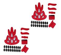 BESPORTBLE 2 Ensembles Doublure De Casque Inserts De Casque en Mousse Éponge Remplacement des Coussinets De Remplacement du Rembourrage du Remplissage Nylon Annexe