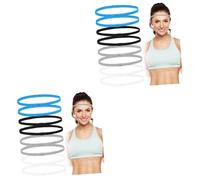 BESPORTBLE 2 Ensembles Ensemble De Bande De Cheveux Bandeaux En Tissu Pour Femmes Bandeaux Mince Bande De Cheveux Soutiens-gorge De Sport Pour Femmes Groupe En Tissu 8 Pièces * 2