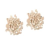 BESPORTBLE 2 Ensembles Filtration Naturelle Osseux pour Aquarium et Bassin Média Filtrant Réutilisable Haute Perméabilité Sûr pour Eau Douce et Salée Maille Inclus