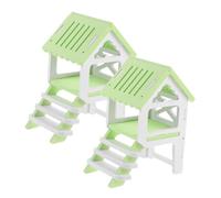 BESPORTBLE 2 Ensembles Hamster Den Loft Hamster Supply Maison De Hamster Cachette Décorative Cachette De Rat Maison Cachette De Rat Ménage Maison De Hamster Hamster Villa Maison Cage