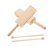 BESPORTBLE 2 ensembles Instrument de Percussion Bois avec Poignée Set de Bâtons à Percussion Manuels pour Musique Durable et Facile à Contrôler Adapté Aux Débutants et Musiciens