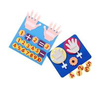 BESPORTBLE 2 Ensembles Jeux Éducatifs Feutre pour Garçon Fille de Mathématiques Ludiques Apprentissage Numérique Développement de Jouets Sûrs à Bords Lisses pour Maison Classe