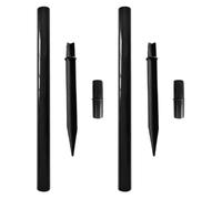 BESPORTBLE 2 ensembles Kit de Piquets de Remplacement pour Lampes Solaires Extérieures Accessoires avec Tiges de Fixation Rallonges et Adaptateurs pour Éclairage de Jardin et Allées