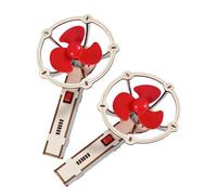 BESPORTBLE 2 Ensembles Kit Éducatif Scientifique pour Garçon Fille de Jouets à Assembler DIY Bois Ventilateur à Main Expériences Ludiques et pour la Créativité et Apprentissage des Principes