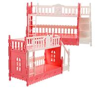 BESPORTBLE 2 Ensembles Mini Lits Superposés pour Poupées Accessoires de Maison de Poupées Mobilier Miniature Réaliste pour Jeux Imitation Couleur Aléatoire