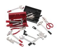 BESPORTBLE 2 Ensembles Miniature Tool Box for Dollhouse Realistic Hammer Pliers Wrench Screwdriver with and Storage Boxes for Miniature Repair and Decoration