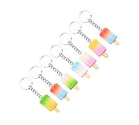 BESPORTBLE 2 ensembles Pendentif Crème Glacée Porte-Clés De Sac À Main Décorations De Clés Ludiques Pour Enfants Porte-Clés Fantaisie Porte-Clés Mignons 7 pièces * 2 Couleur Aléatoire