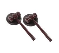 BESPORTBLE 2 Ensembles Petits Marteaux Bois et Blocs Sonores pour Garçon Fille de Juge pour Jeu de Rôle pour Imagination Créativité avec Design Sécurisé pour Usage Ludique Sécurité