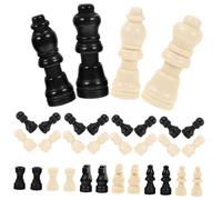 BESPORTBLE 2 Ensembles Pièces Échecs Mini Bois Jeu Échecs International pour Remplacement et Décoration et Figures pour Plateau de Jeu