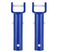 BESPORTBLE 2 Ensembles Poignée de Nettoyage Piscine V Forme avec Pince Outil Léger pour Balai et Brosse Accessoires de Remplacement pour Piscines Bassins Lot de Bleu