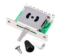 BESPORTBLE 2 ensembles Sélecteurs Positions pour Guitare Électrique avec Boutons Blanc et Noir Accessoires Faciles à Installer et Portables