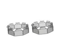 BESPORTBLE 2 Ensembles Set de Clôture Plastique pour Garçon Fille Éducatif DIY de Construction Cognitive Accessoires de Scène de Miniature pour Garçons et Filles