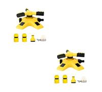 BESPORTBLE 2 Ensembles Sprinkler Rotatif Automatique avec Raccord Pouce et Connecteur pour Jardin Arrosage Stable Terrain Irrégulier Pulvérisation Fine et Effet Pluie Naturelle Kit Complet