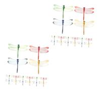 BESPORTBLE 2 Ensembles Sticker Mural Fond De Libellule Simulée Cage À Hamsters Maison De D'oiseau Conteneur De Poupée Vêtements De Jouets Nichoir Écureuil Aimant 25 Pièces * 2