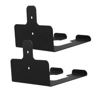 BESPORTBLE 2 Ensembles Support Mural de Rangement pour Outils de Jardin de Porte Outils Noir pour Tondeuses Débroussailleuses et de Jardin de Rangement Gain de Place pour Garage et Entretien