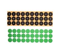 BESPORTBLE 2 Feuilles Autocollants Noirs Marqueurs de Table de Billard | Points de Départ pour Snooker, Feutrine Mate sans Reflet, Usage Club et Coaching