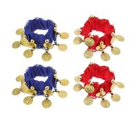 BESPORTBLE 2 Paires accèssoires de danse bijoux de costumes d'Halloween bijoux de costume de danse du ventre du ventre poignets Bracelet égyptien métal