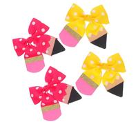 BESPORTBLE 2 Paires Barrettes Nœud pour Fille Lot de Clips Grosgrain Antidérapants Accessoires Cheveux Colorés pour Bébés et Garçon Fille Doux et Durables pour Usage Quotidien et Rentrée
