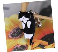 BESPORTBLE 2 Paires Boucles Doreilles Clip sans Perçage Motif Chat Créatif Sûr Décor Huile Noire Accessoires Mode pour Femmes Fête et Uniques