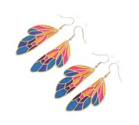BESPORTBLE 2 Paires Boucles Oreilles Ailes de Dégradées pour Élégants Parfaits pour Toutes Occasions