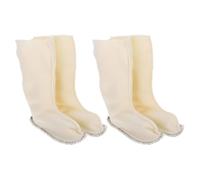 BESPORTBLE 2 Paires Doublures de Thermiques Déta Chables pour Femmes Chaussettes Intérieures Chauffantes Doux Adaptées Aux de Pluie Isolation Renforcée et Confort