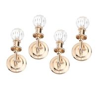 BESPORTBLE 2 Paires Mini House Wall Lamp Ornament Miniature Dollhouse Lighting Decorative Props for DIY Scene and Model Layout
