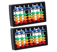 BESPORTBLE 2 Pièces Abacus pour Garçon Fille Outil Apprentissage Arithmétique et Portable Surface Lisse sans Danger pour Garçon Fille Boulier Traditionnel Chinois pour Maison et École