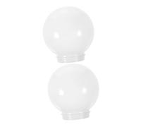 BESPORTBLE 2 pièces Abat-jour Globe Rond Acrylique Abat-jour Décoratif Résistant pour Lampe de Chevet et Luminaire Extérieur Compatible Lustre et Applique Murale
