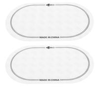 BESPORTBLE 2 Pièces Accessoires pour Peaux de Tambour Tpe Blanc pour Joueurs de Batterie Protection Lavable Harmoniques pour Caisse Claire