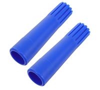 BESPORTBLE 2 Pièces Adaptateur de Poignée Filetée pour Perche | Plastique Bleu, Compatibilité Polyvalente, Design Fileté Sécurisé, Usage Ménage Domestique, Pièce de Rechange