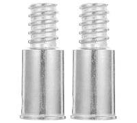 BESPORTBLE 2 pièces Adaptateur Manche Balai Métal Embout Fileté Américain Pointe Remplaçable pour Perche Télescopique Installation Rapide et Lot
