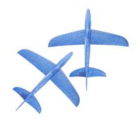 BESPORTBLE 2 Pièces Avion Planeur Mousse pour Garçon Fille Modèle Requin Volant Extérieur pour Développement Motricité et Créativité