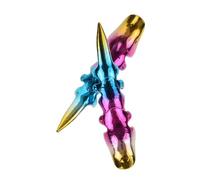 BESPORTBLE 2 Pièces bague ouverte homme bague d'halloween Anneaux bague punk anneau de joint punk bague homme Accessoire rock Bague commune pour hommes bague gothique Alliage de zinc