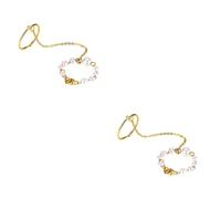 BESPORTBLE 2 Pièces bague perle pour anneau bagues articulaires rétro collier de corps porte-clés pratiques de personnalité rétro de mode porte-clés pendentif alliage