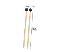 BESPORTBLE 2 Pièces Baguettes de Percussion pour Tambour Langue Maillets et Durables Manche Ergonomique pour Débutants et Pratique Musicale