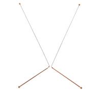 BESPORTBLE 2 Pièces Baguettes de Radiesthésie Laiton pour Recherche de Trésor, Détection D’eau et Chasse aux Fantômes, Outil Polyvalent pour Orpailleur et Exploration Spirituelle