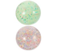 BESPORTBLE 2 pièces Balles Anti-Stress Décompression Sensorielles Lumineuses Étoiles Lot pour Garçon Fille et Adultes Jouets Sensoriels Soulagement Anxiété Ballon à Presser Résistant