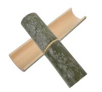 BESPORTBLE 2 Pièces Bamboo Water Guide Tube for Fountain Assembly Half Open Smooth Surface Bamboo Parts for Outdoor Garden and Backyard Fountain Accessories
