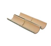 BESPORTBLE 2 Pièces Bamboo Water Guide Tube Half Open Design for Outdoor Fountain Assembly Leak Resistant Landscaping Garden Decor Accessories