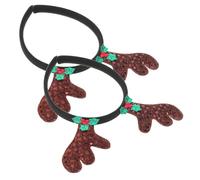BESPORTBLE 2 Pièces Bandeau De Bois De Cerf Adultes Faire La Fête Ramure Action De Grâces Mignon Noël Groupe Fille Nouveauté Bandeaux Pour Femmes Bandeau Cosplay Chiffon