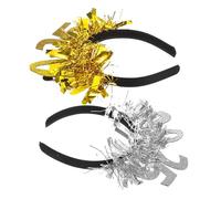 BESPORTBLE 2 pièces Bandeau Doré et Argenté pour Mariage et Fête et Durable Ajustable pour Femmes et Hommes Set pour Accessoires Tête Élégants et Photobooth