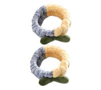 BESPORTBLE 2 Pièces Bandeau Se Maquiller Bouclé Peau Spa Lavage Bandes Avec Pour Soin Du Visage Mignon Noir Accessoires De Maquillage Cotillons De L'adolescence Peluche