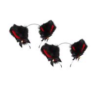 BESPORTBLE 2 Pièces Bandeaux Animaux Oreilles De Chat Set De Serre-têtes Clochettes Pour Garçon Fille Accessoires Cheveux Halloween
